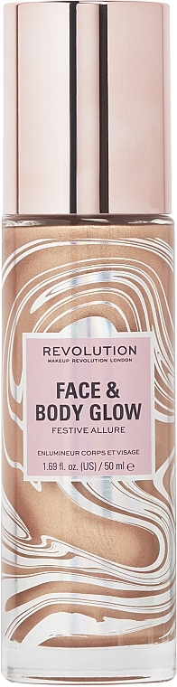 Хайлайтер для лица и тела - Makeup Revolution Festive Allure Face & Body Glow — фото N1