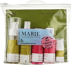 Дорожний набір для проблемної шкіри - Marie Fresh Cosmetics Travel Set for Problem Skin (f/foam/50ml + f/ton/50ml + h/shm/50ml + h/cond/50ml + f/fluid/5ml) — фото N2