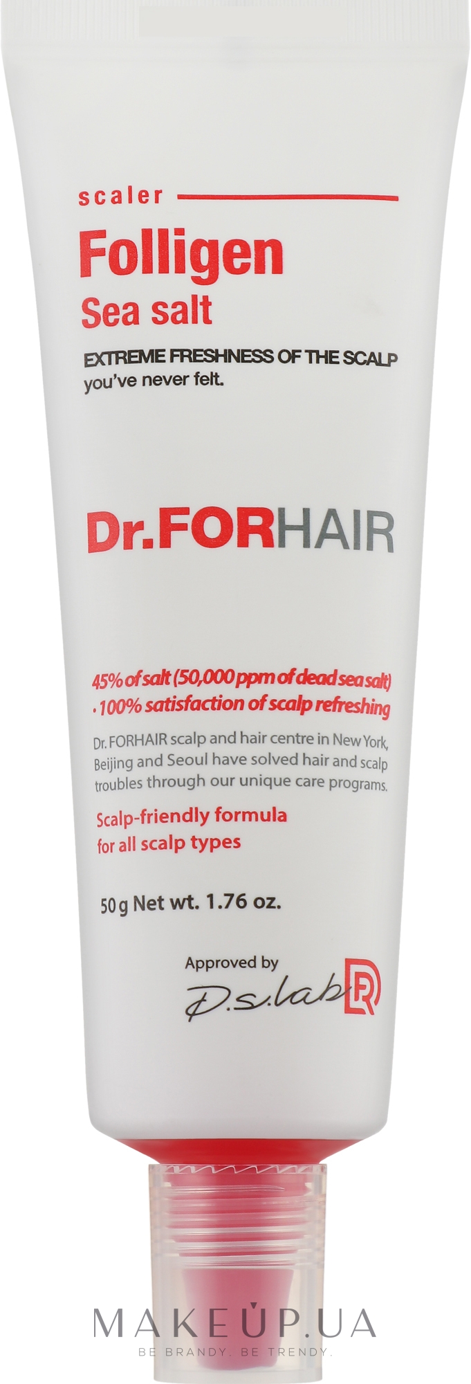 Пілінг для шкіри голови з часточками солі Мертвого моря - Dr.FORHAIR Sea Salt Scaler — фото 50ml