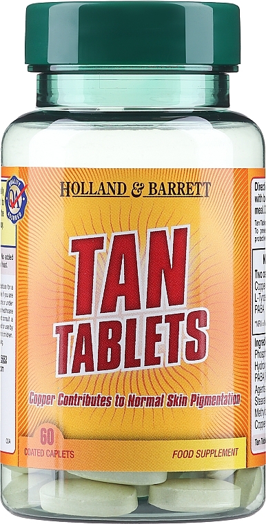 Пищевая добавка "Таблетки для загара" - Holland & Barrett Tan Tablets — фото N1