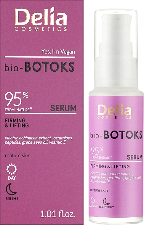 Зміцнювальна та ліфтингова біосироватка для обличчя - Delia bio-BOTOKS Firming & Lifting Serum — фото N2