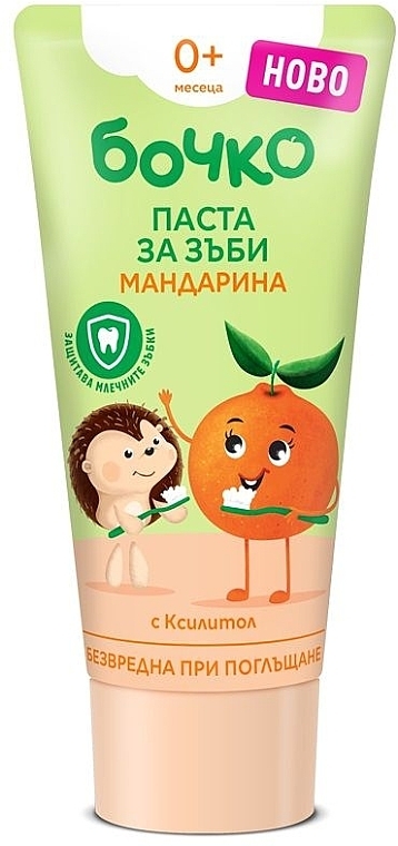 Дитяча зубна паста "Мандарин", 0+ - Бочко Baby Toothpaste With Mandarin Flavour — фото N2