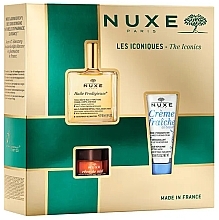 Набір - Nuxe The Iconics (oil/50ml + f/cr/30ml + lip/balm/15g) — фото N1