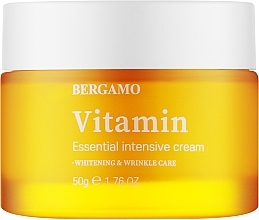 Духи, Парфюмерия, косметика Крем для лица с витаминами - Bergamo Vitamin Essential Intensive Cream