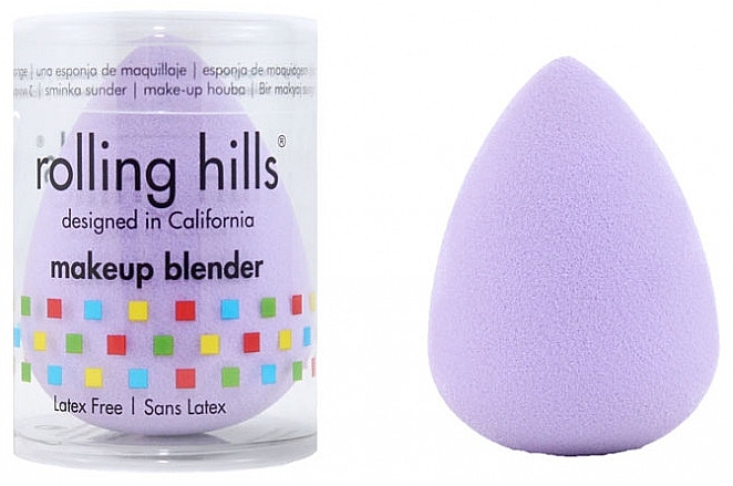 Б'юті-блендер, світло-фіолетовий - Rolling Hills Makeup Blender Light Purple