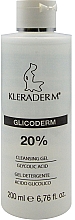 Гель очищающий с 20% гликолиевой кислотой для лица и тела - Kleraderm Glicoderm 20% Cleansing Gel Glycolic Acid — фото N1