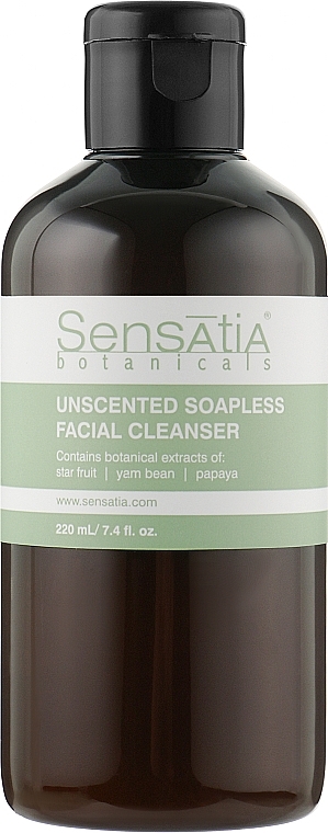 УЦІНКА Гель для вмивання, для чутливої шкіри - Sensatia Botanicals Unscented Soapless Facial Cleanser * — фото N1
