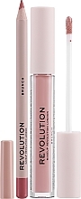 Набор для макияжа губ - Makeup Revolution Lip Contour Kit Brunch (lip/gloss/3ml + lip/pencil/0.8g) — фото N3