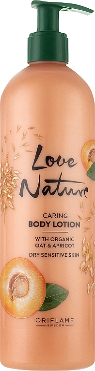 Лосьйон для тіла "Овес і абрикос" - Oriflame Love Nature Caring Body Lotion — фото N1