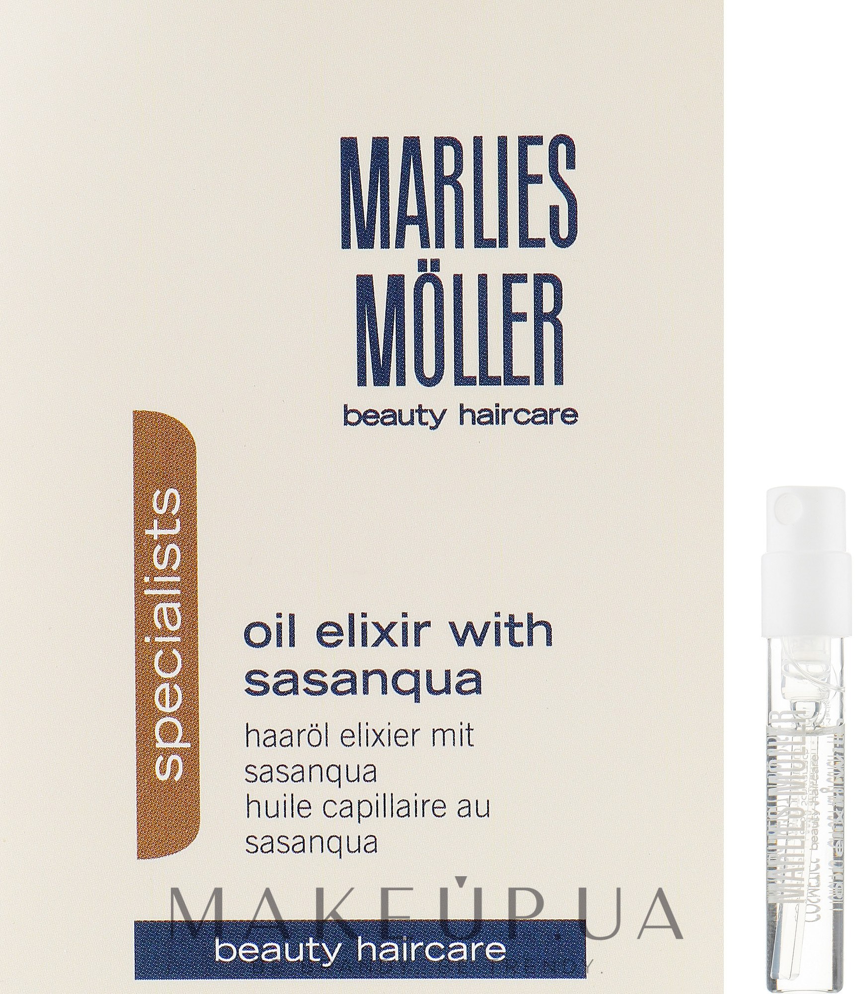 Эликсир для волос - Marlies Moller Specialist Oil Elixir with Sasanqua (пробник) — фото 1.5ml