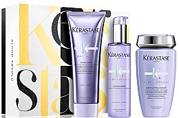 Парфумерія, косметика Набір - Kerastase Blond Absolu Pack Holiday (shm/250ml + cond/250ml + ser/150ml)