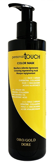 Тонирующая маска для волос - Punti di Vista Personal Touch Color Mask — фото Золото