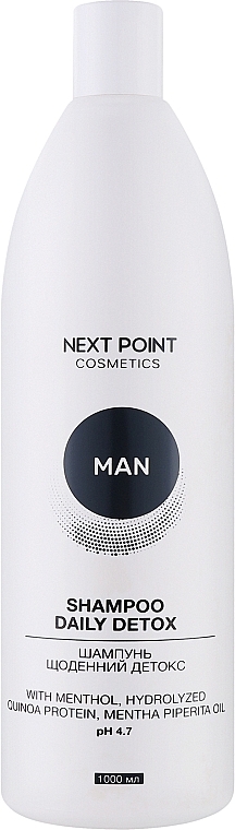 Шампунь для чоловіків "Щоденний детокс" - Nextpoint Cosmetics Daily Detox — фото N1
