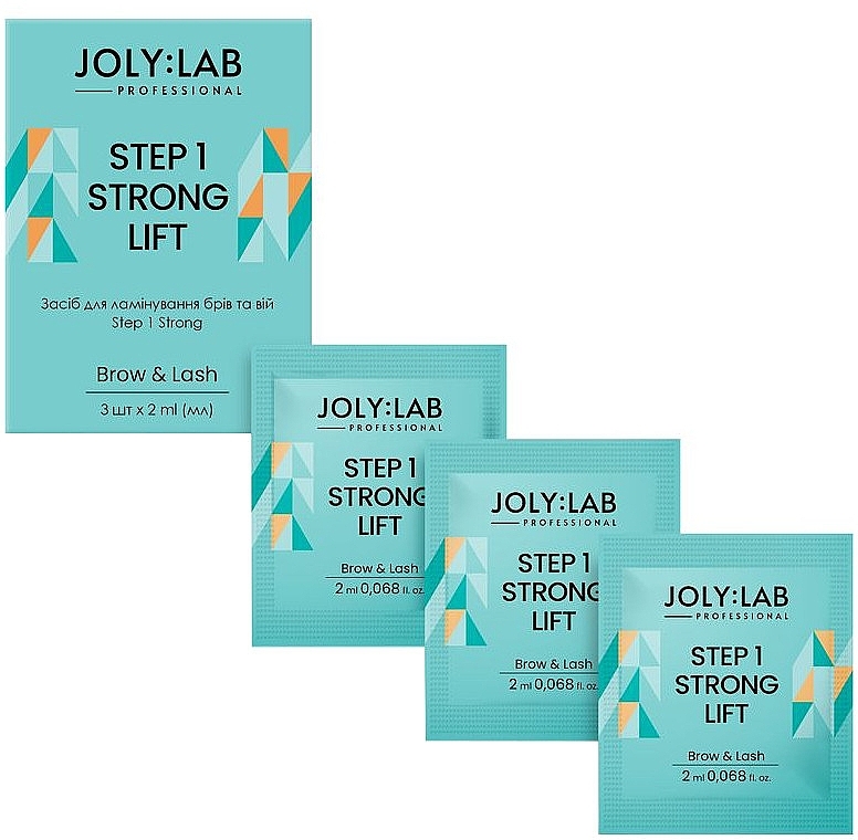 Набір засобів для ламінування брів та вій - Joly:Lab Step 1 Strong Lift