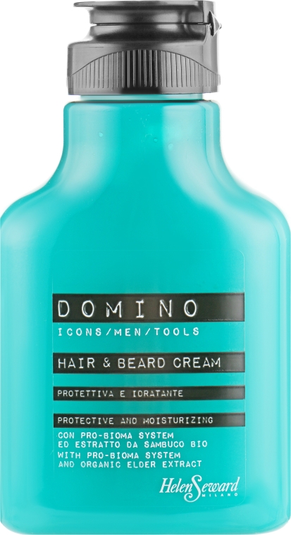 Смягчающий крем для бороды и волос с органическим экстрактом бузины - Helen Seward Domino Grooming Hair&Beard Cream — фото N2