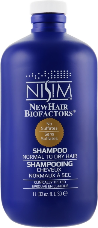 Шампунь для сухих и нормальных волос от выпадения - Nisim NewHair Biofactors Shampoo — фото N6