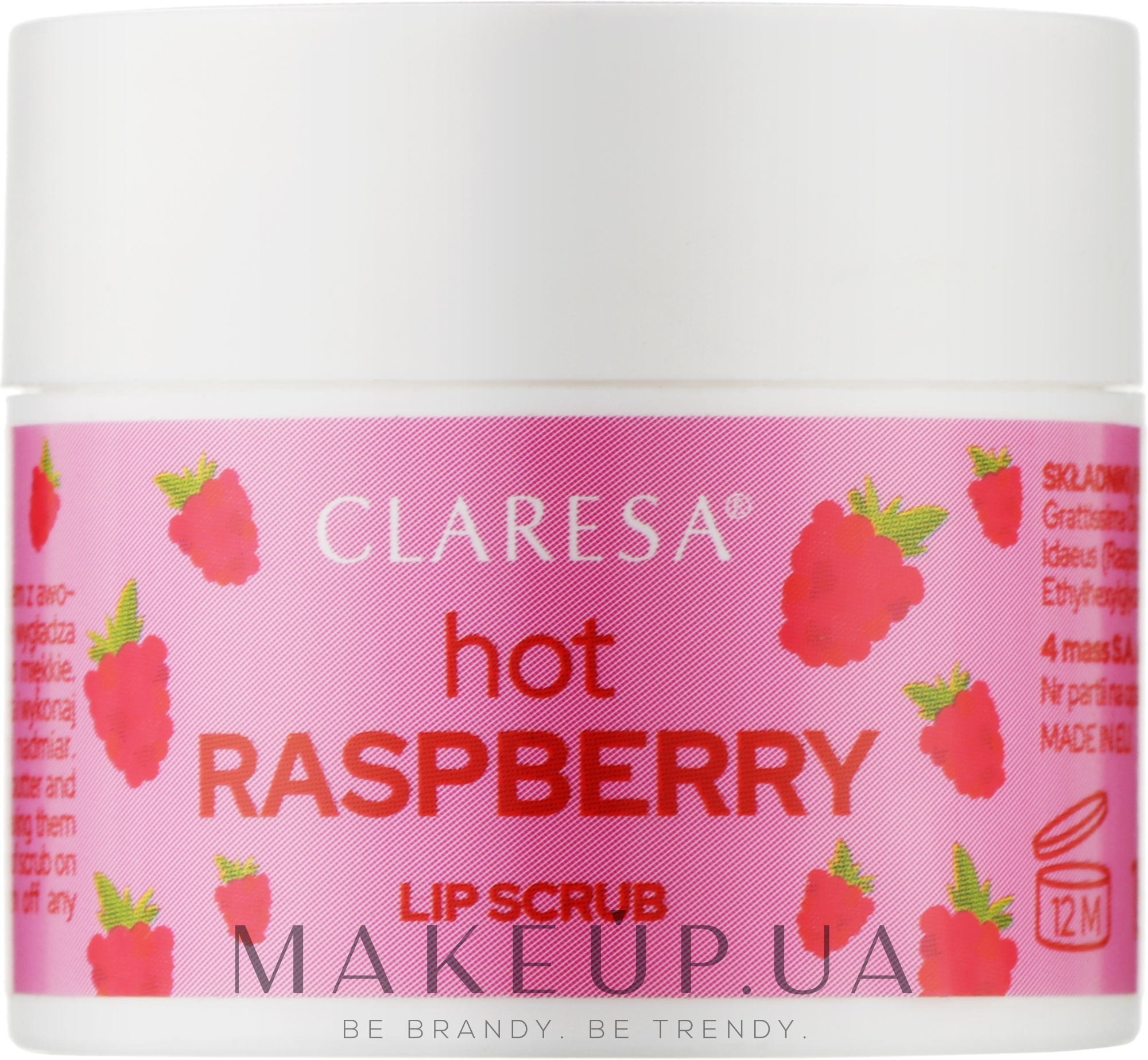 Скраб для губ "Горячая малина" - Claresa Lip Scrub Hot Raspberry — фото 15g