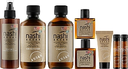 Духи, Парфюмерия, косметика Набор - Nashi Argan (shm/200ml + shm/30ml + cond/30ml + oil/5ml + mask/20ml + mask/150ml + cond/200ml + oil/5ml )