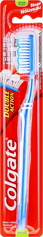 Зубна щітка, синя - Colgate Double Action Medium — фото N1