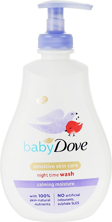 Гель для душу для дітей "Заспокійливе зволоження" - Dove Baby Calming Nights Baby Night Time Head To Toe Wash