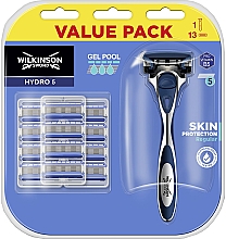 Парфумерія, косметика Бритва з 13 змінними касетами - Wilkinson Sword Hydro 5