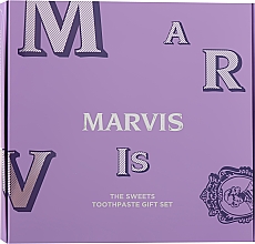 Набор зубных паст "The Sweets Gift Set" - Marvis (toothpast/2x10ml + toothpast/85ml) — фото N1
