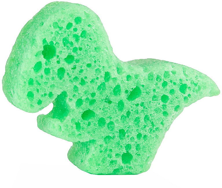 Детская пенная многоразовая губка для душа "Ти-Рекс" - Spongelle Spongeasaurus T-Rex Body Wash Infused Buffer — фото N3