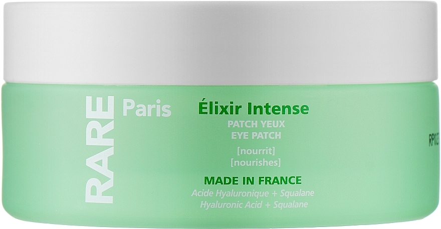 Увлажняющие патчи для контура глаз с гиалуроновой кислотой и скваланом - RARE Paris Elixir Intence Nourishing Eye Patch — фото N1