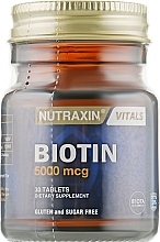Дієтична добавка "Біотин", 5000 мкг - Nutraxin — фото N2