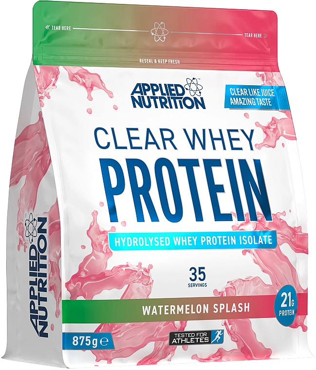 Пищевая добавка «Чистый сывороточный протеин со вкусом арбуза» - Applied Nutrition Clear Whey Protein Watermelon Splash — фото N1