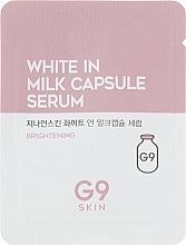 Сироватка для обличчя, освітлювальна - G9Skin White In Milk Capsule Serum (міні) — фото N1