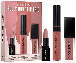 Парфумерія, косметика Набір "Fully Nude" (liquid lipstick/4 ml + liquid lipstick/8 ml + lipstick mini/2.4 g) - Smashbox Fully Nude Lip Trio