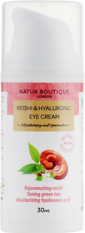 Крем для контура глаз - Natur Boutique Reishi&Hyaluronic Eye Cream — фото N2