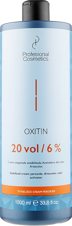 Окислитель 6% - Profesional Cosmetics Oxitin 20 Vol — фото N1