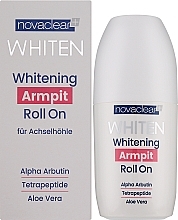 Отбеливающий ролик для области подмышек - Novaclear Whiten Whitening Armpit Roll On — фото N2