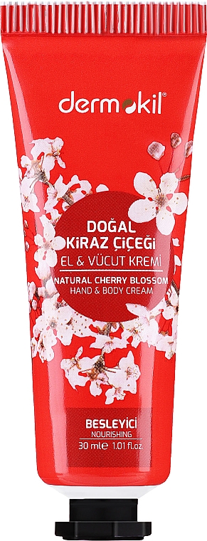 Крем для рук и тела с цветками вишни - Dermokil Hand & Body Cream With Cherry Blossom — фото N1