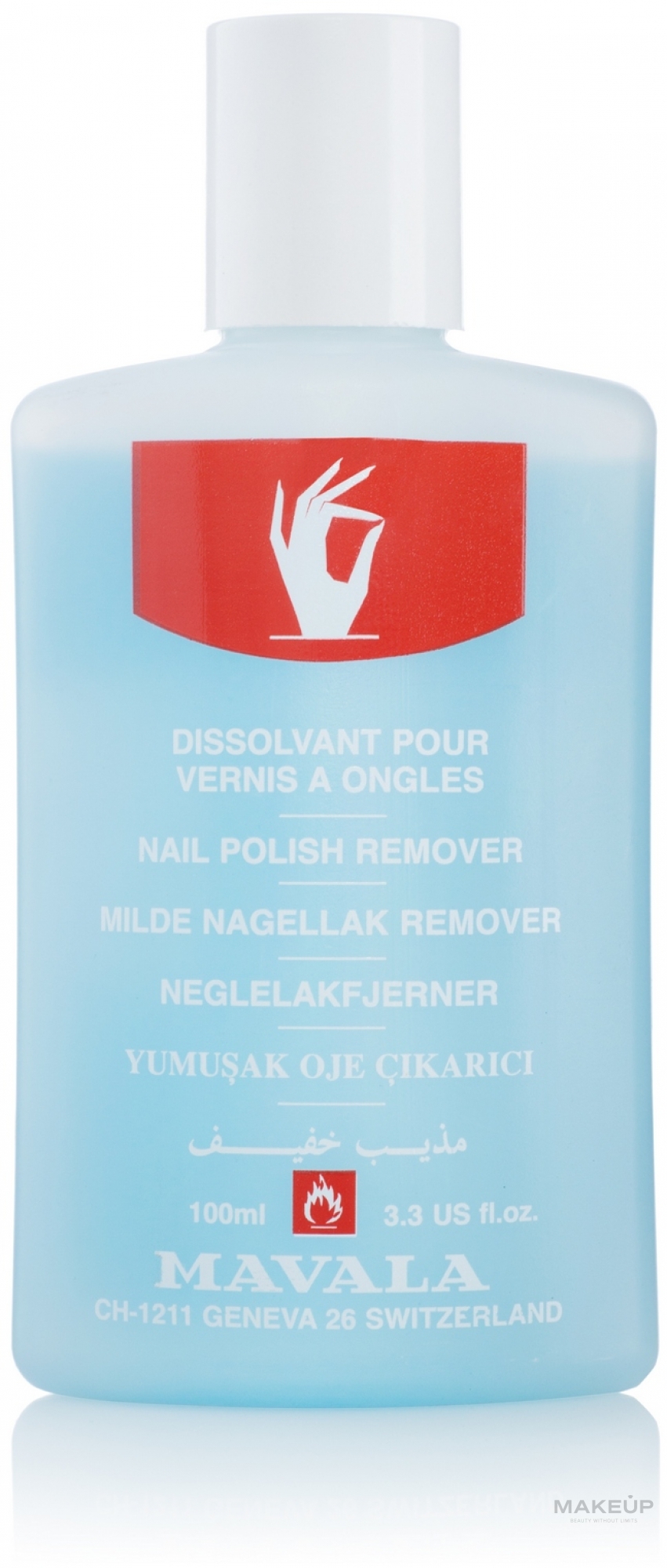 Жидкость для снятия лака с ацетоном - Mavala Nail Polish Remover — фото 100ml