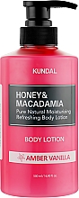 Лосьйон для тіла "Бурштинова ваніль" - Kundal Honey & Macadamia Body Lotion Amber Vanilla — фото N3