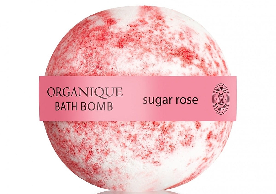 Бомбочка для ванны - Organique Sugar Rose Bath Bomb — фото N1