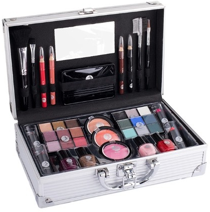 Бьюти-кейс - Cosmetic 2K Fabulous Beauty Train Case Complete Makeup Palette — фото N1
