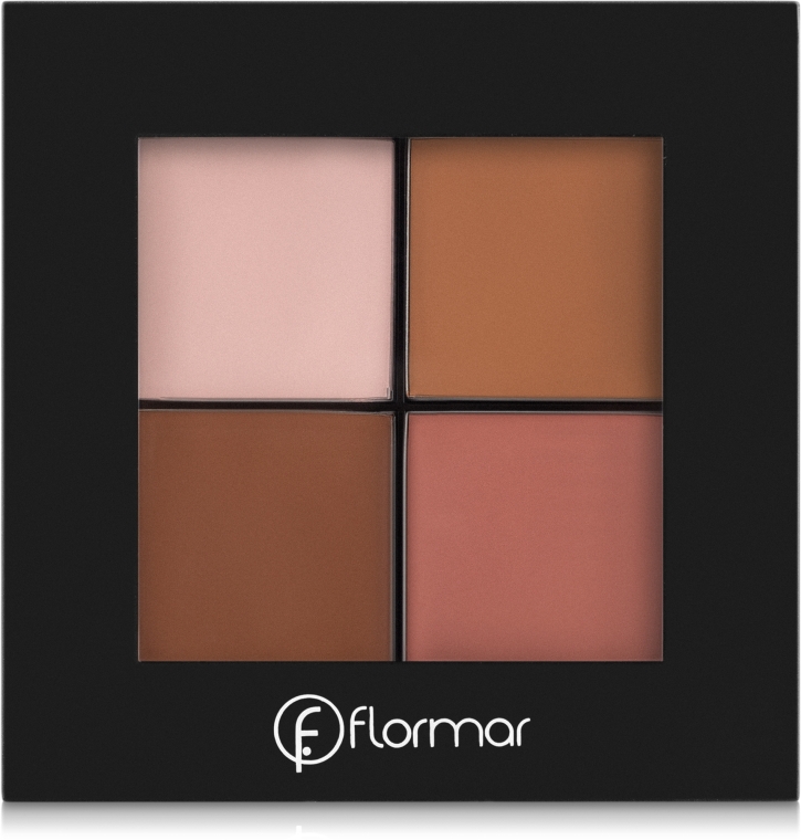 Кремова палетка для контурування обличчя - Flormar Contour Palette — фото N2