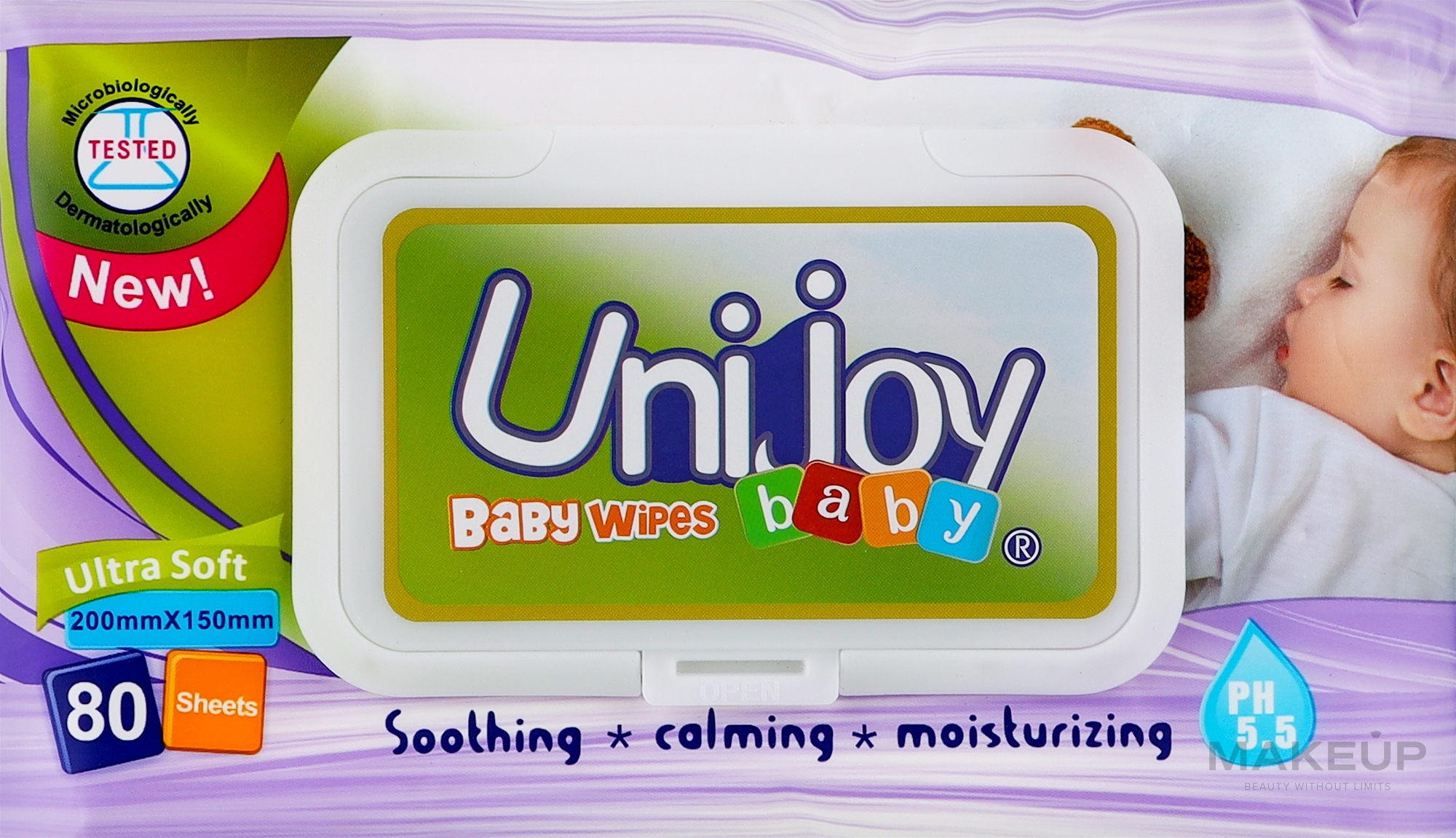 Влажные детские салфетки - Unijoy Baby Wipes — фото 80шт