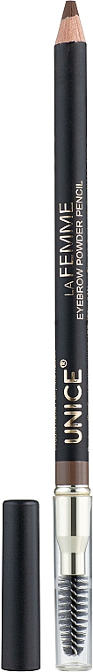 Пудровый карандаш для бровей - Unice La Femme Eyebrow Powder Pencil