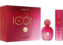 Парфумерія, косметика Antonio Banderas The Icon Eau For Woman - Набір (edp/100ml + deo/150ml)