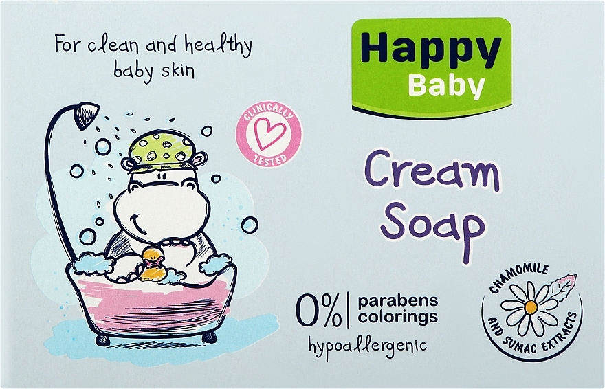 Крем-мыло с экстрактом ромашки - Aroma Happy Baby Cream Soap — фото N1