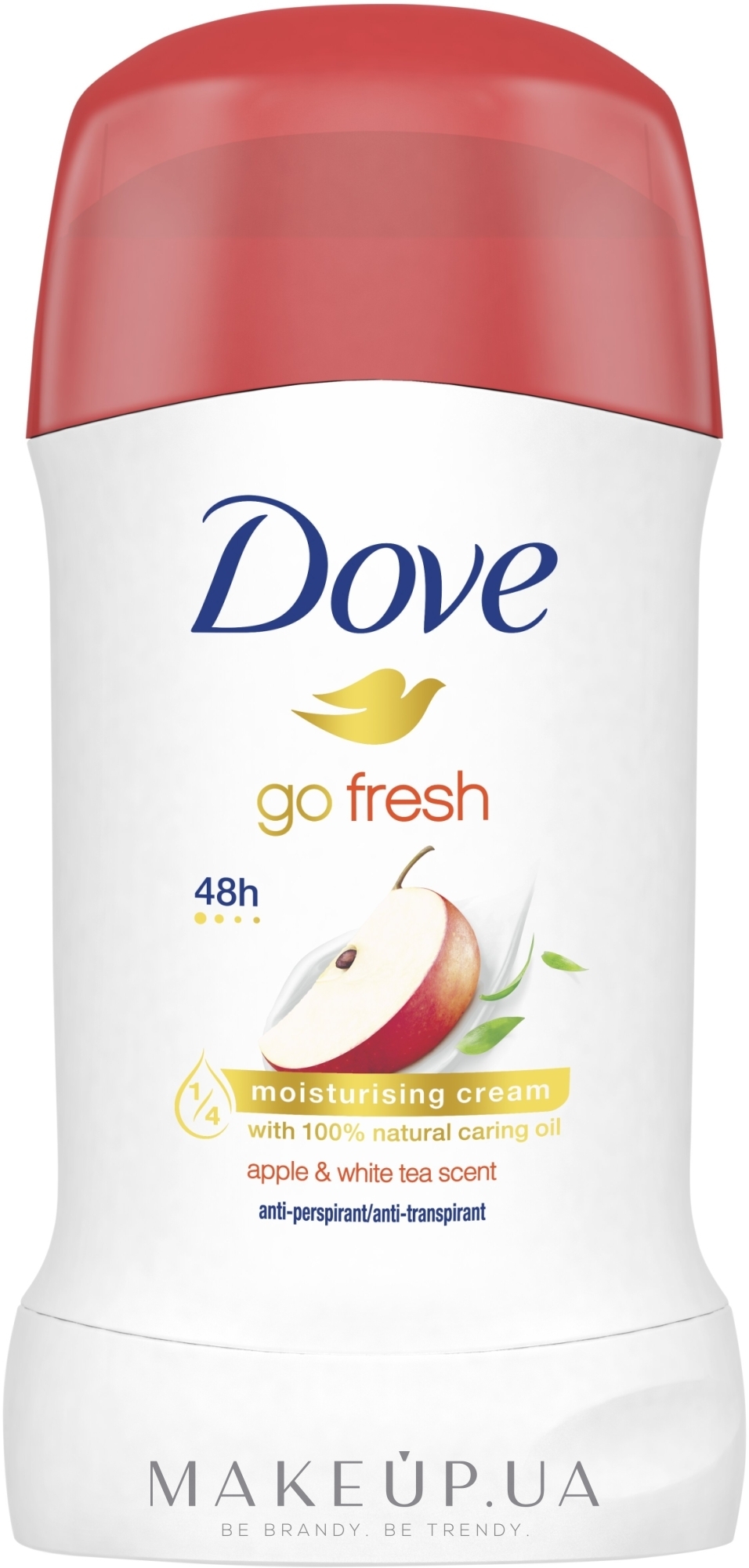 Дезодорант-стік "Яблуко та білий чай" - Dove Go Fresh Apple & White Tea Deodorant — фото 40ml