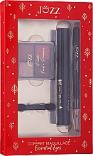 Духи, Парфюмерия, косметика Набор - Jozz Essential Eyes (eyeshadow/2.4g + mascara/9ml + brush/1pc + eye penc/1.2g)