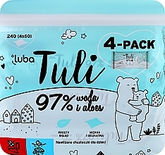 Влажные детские салфетки с 97% воды и алоэ вера - Luba Tuli  — фото N1