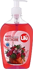 Жидкое косметическое мыло "Цветочное" - Lilu — фото N1