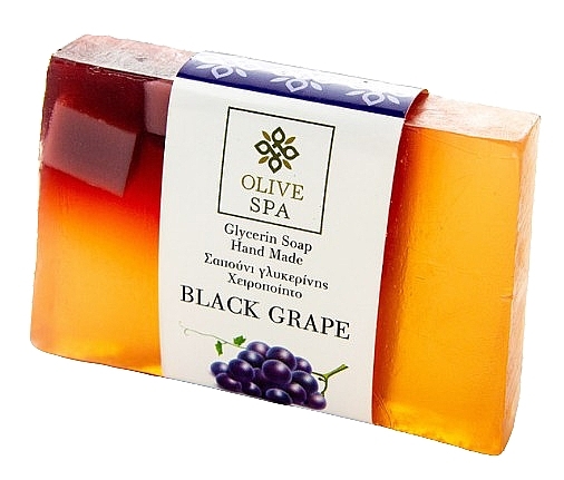 Глицериновое мыло "Black Grape" - Olive Spa Hand Made Glycerin Soap — фото N1